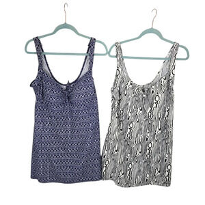 {Island Pearls} Plus Size Bathing Suits - Set of 2 - Size 22/24